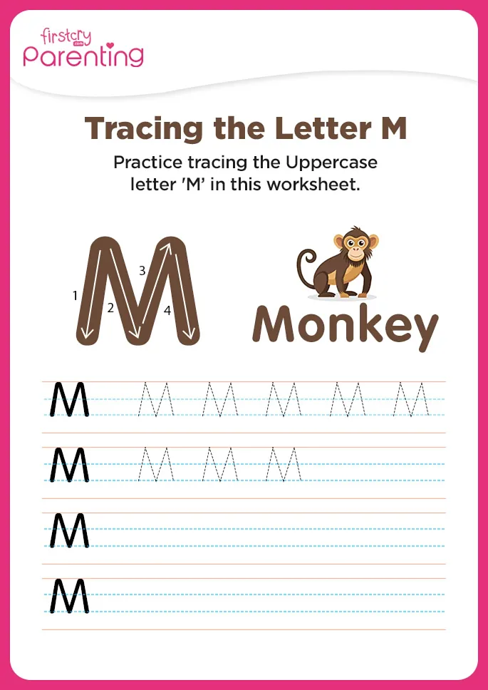 M for Monkey Worksheet