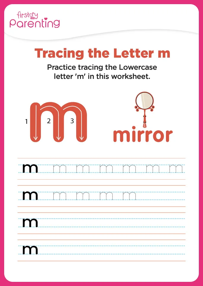 m for mirror Worksheet