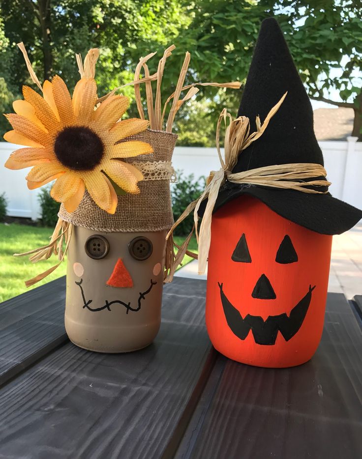 Mason Jar Scarecrow