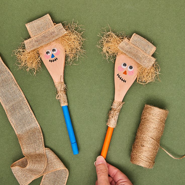 Wooden Spoon Scarecrows