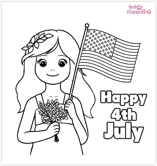 4th Of July (Independence Day) Coloring Page