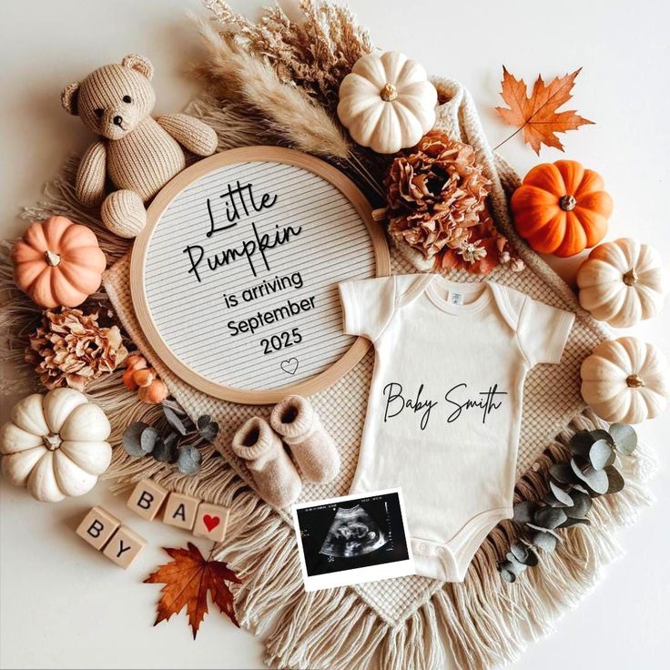Baby Onesie and Acorns