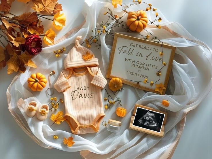 cosy couch fall baby announcement