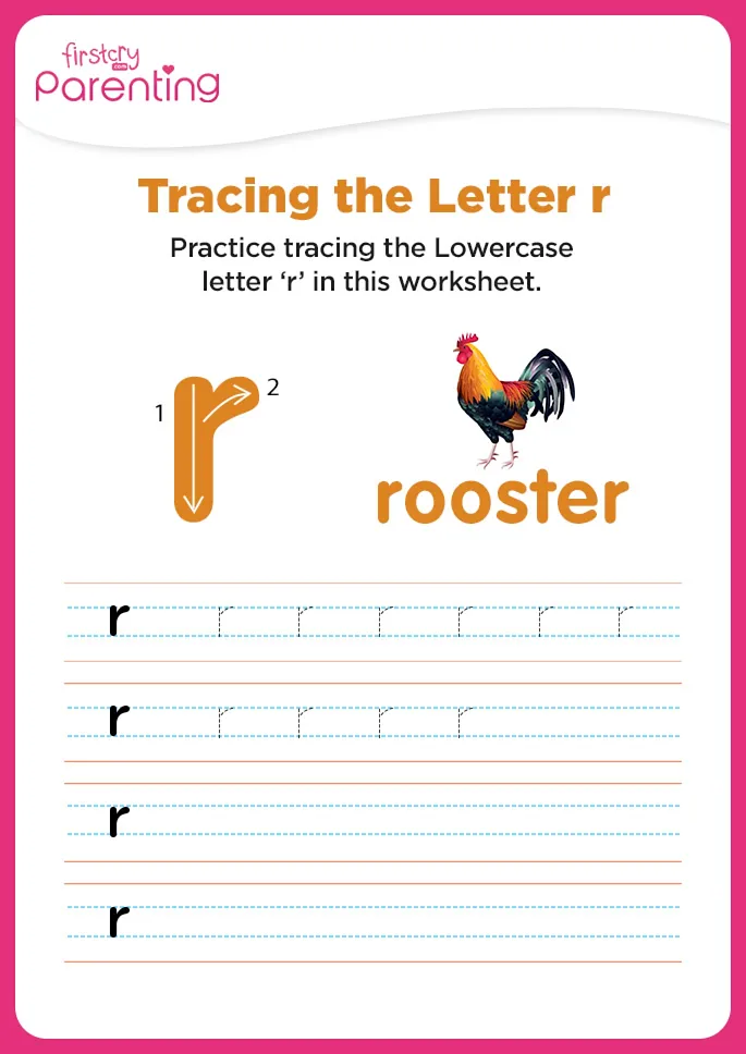 r for rooster worksheet