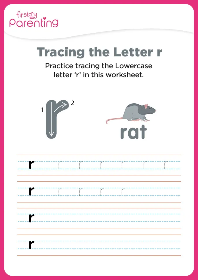 r for rat worksheet