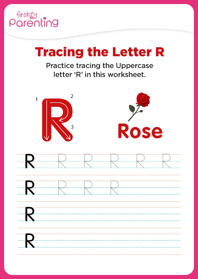 R for Rose Worksheet