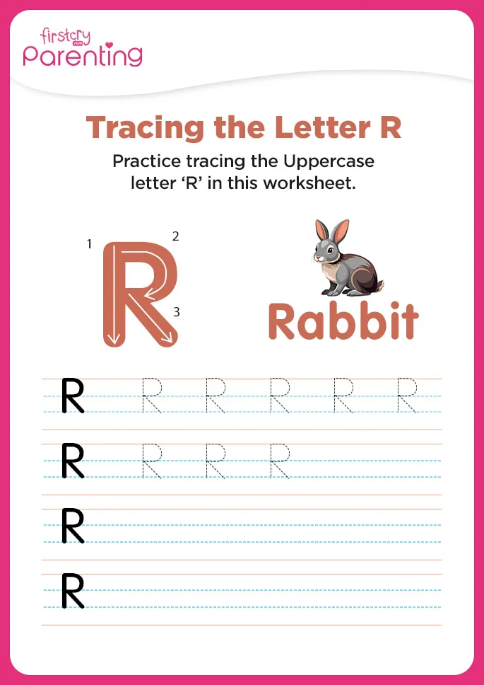 R for Rabbit Worksheet