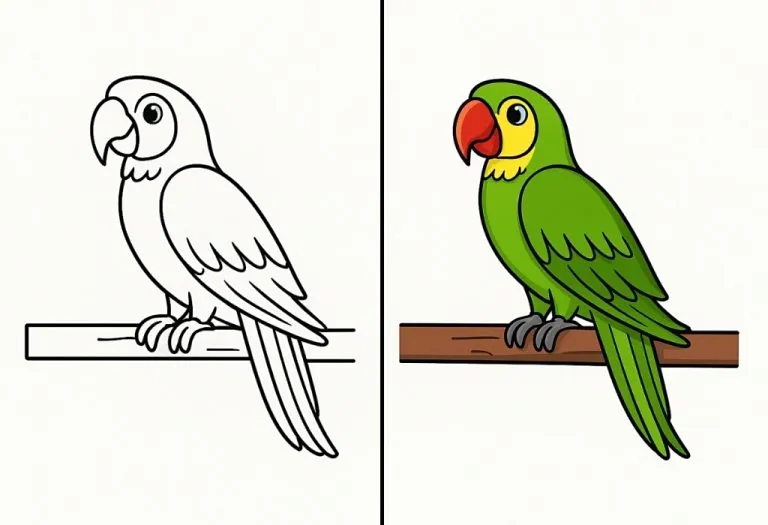 Parrot Coloring Pages – Free Printable Pages For Kids