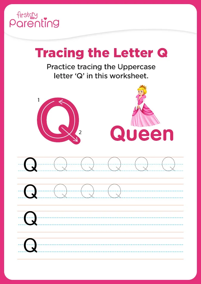 Q for Queen Worksheet