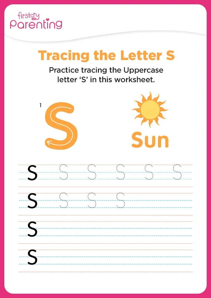 S for Sun Worksheet