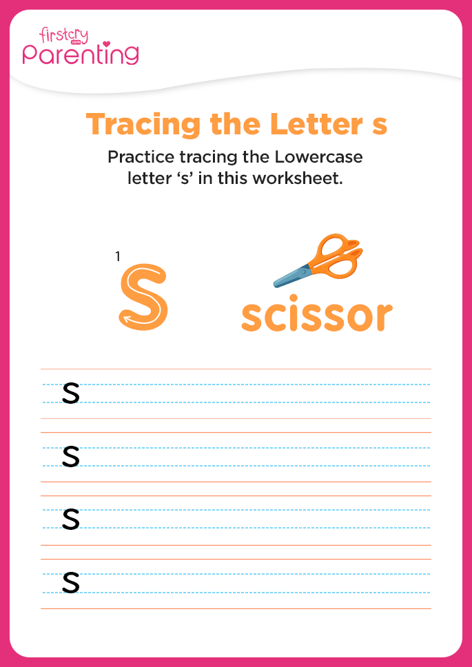 s for scissor worksheet