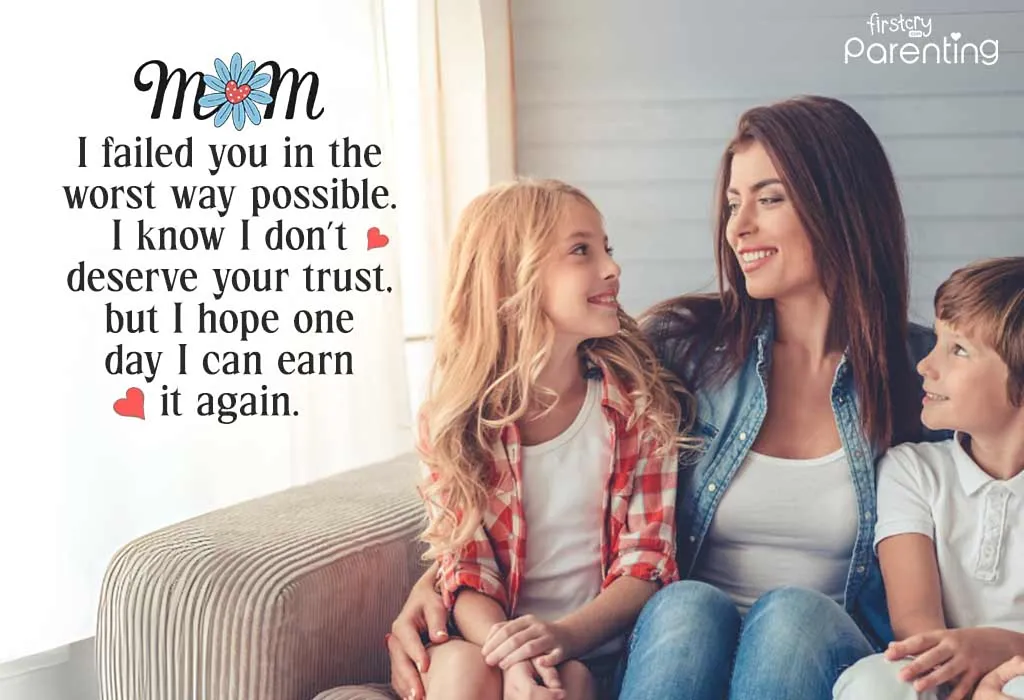 Sorry Messages for Betraying Your Mother