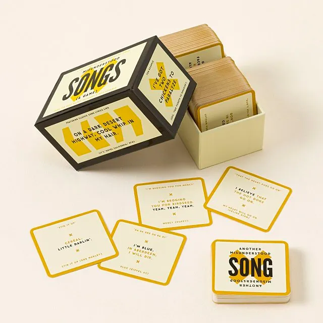 Misheard Lyrics Card Game