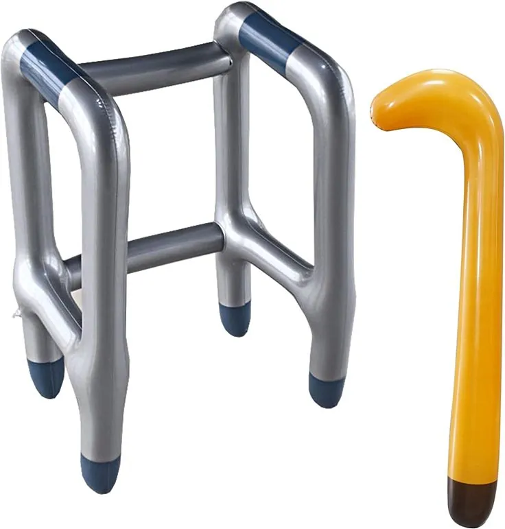 Inflatable Walker & Cane Set
