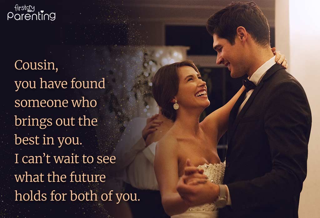 Emotional Wedding  Messages for Cousin
