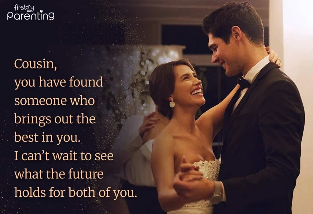 Emotional Wedding  Messages for Cousin