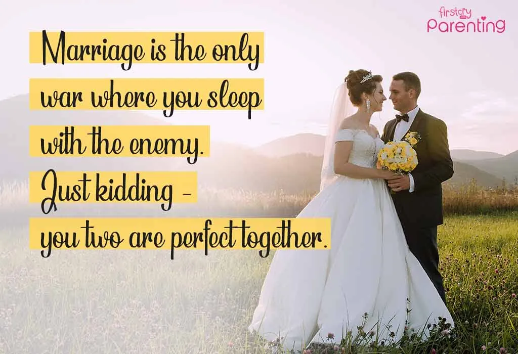 Funny Wedding Wishes for Cousin