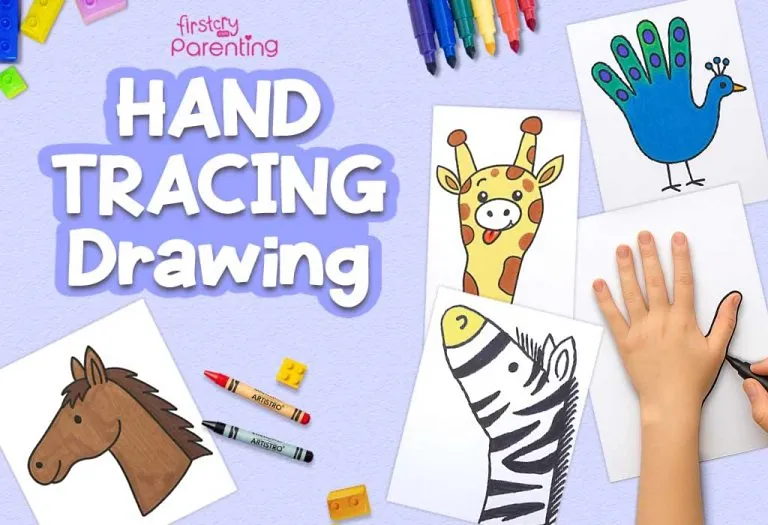 Easy Handprint Drawing Ideas for Kids: Turkeys, Animals & more