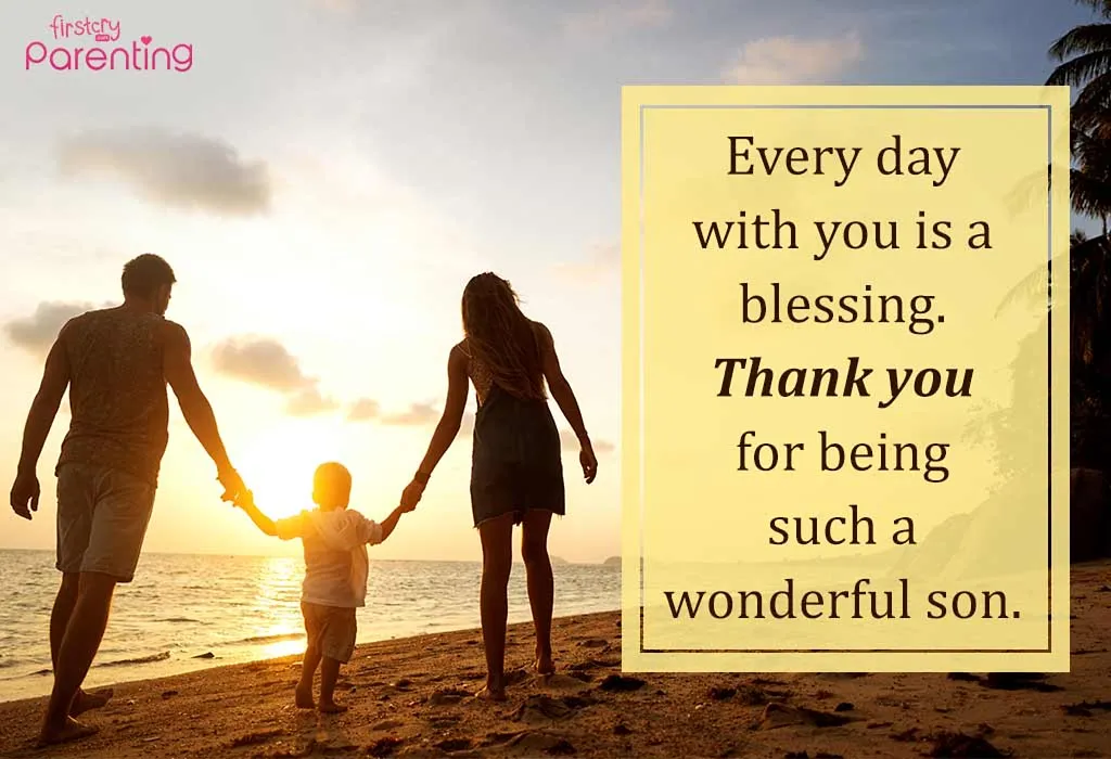 Short Thank You Messages for a Son