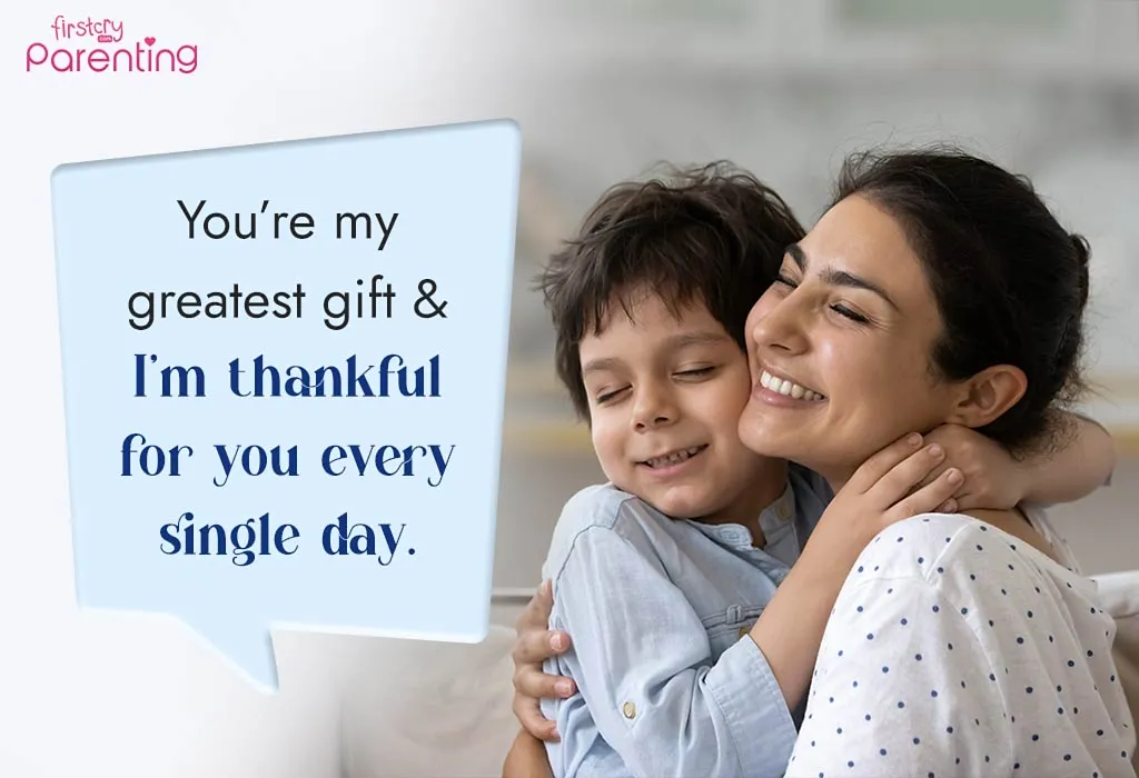 Thank You Message for Son from Mother