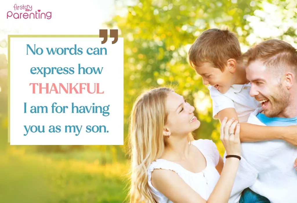 Thank You Quotes for Son