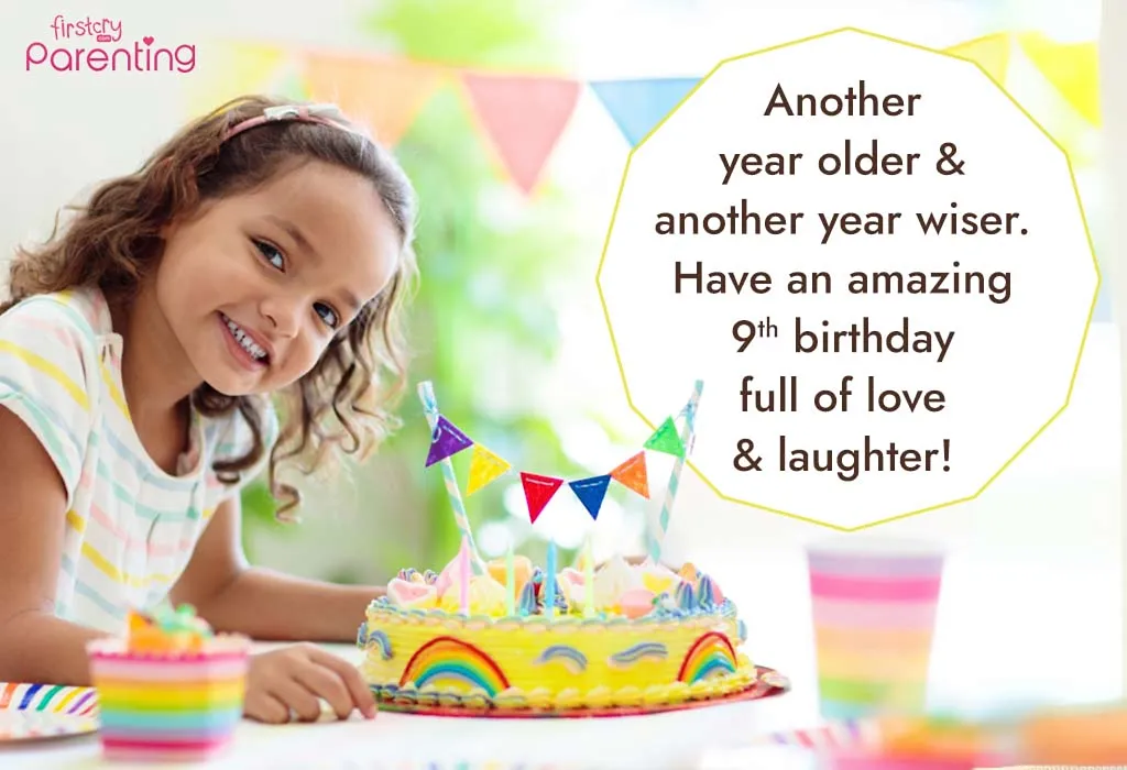 Heartfelt 9th Birthday Wishes & Messages