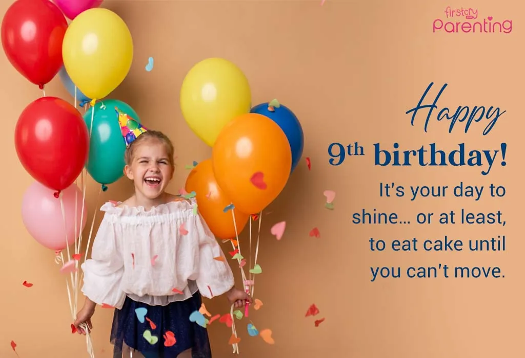 Funny 9th Birthday Wishes & Messages