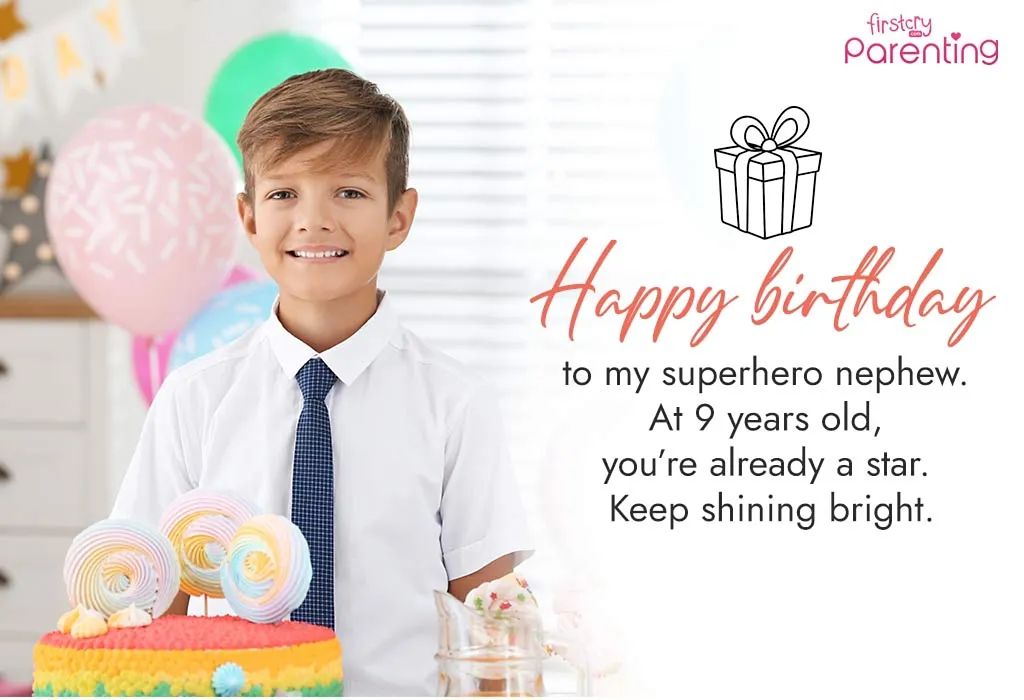 9th Birthday Wishes for Nephew
