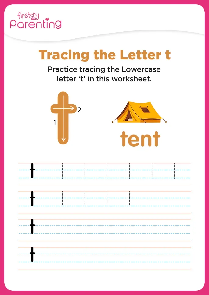 t for tent worksheet