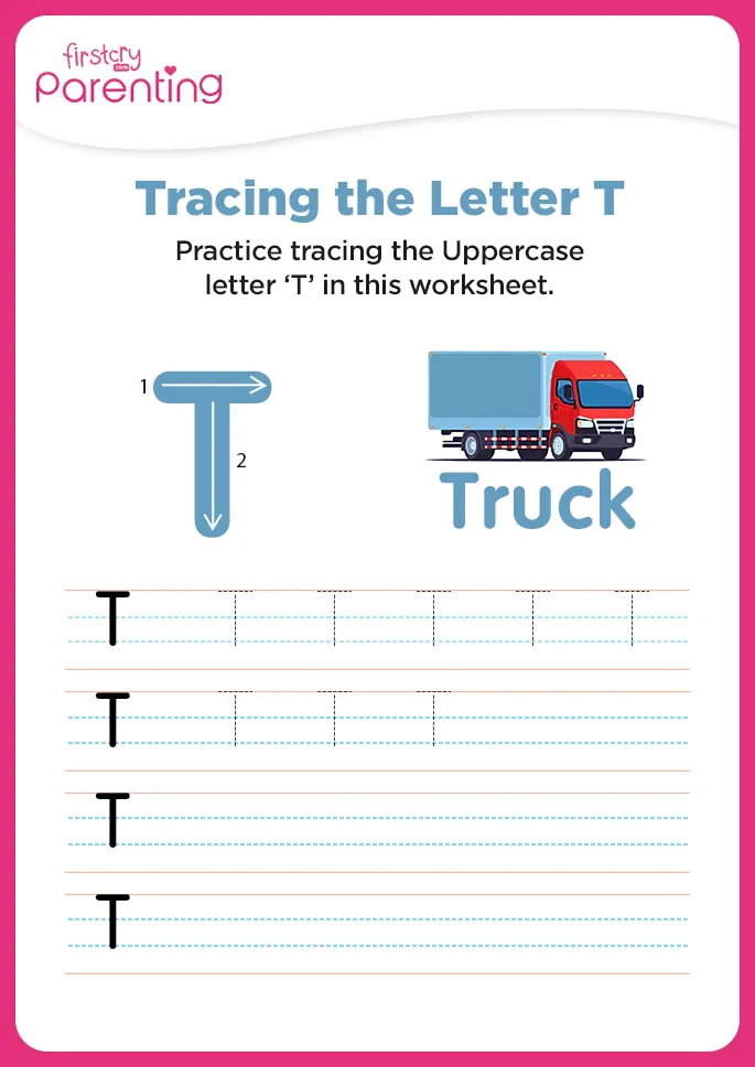 T for Truck Worksheet