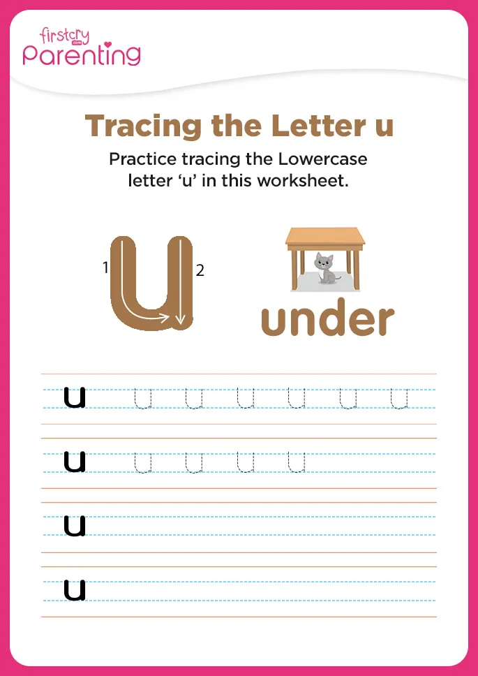 u for under worksheet