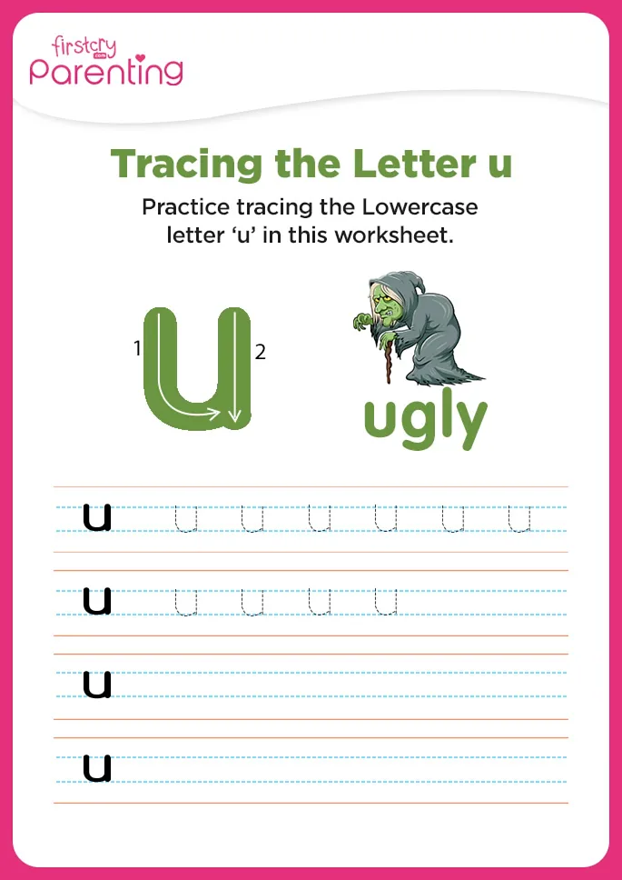 u for ugly worksheet