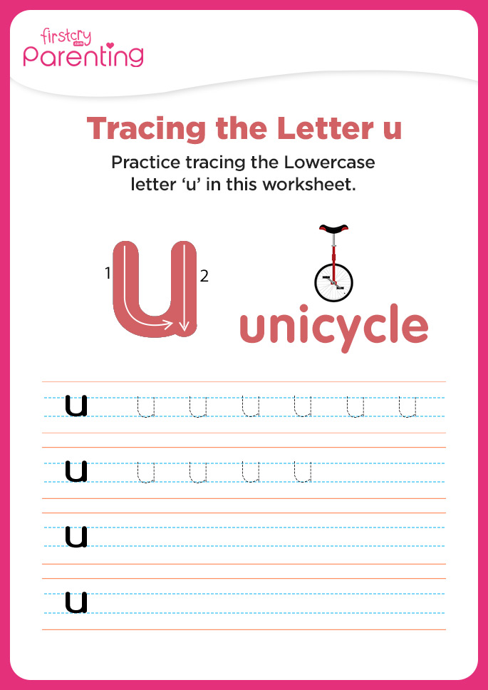 u for unicycle worksheet