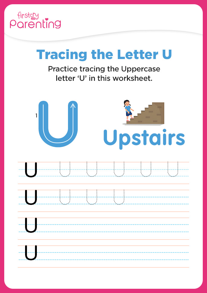 U for Upstairs Worksheet