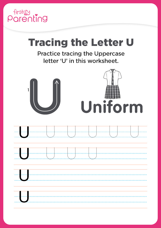 U for Uniform Worksheet
