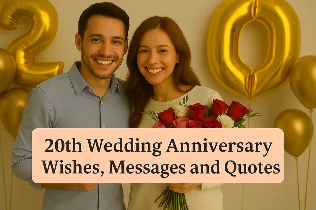 190+ 20th Wedding Anniversary Wishes, Messages, & Quotes to Honour Beautiful Journey 190+ 20th Wedding Anniversary Wishes, Messages, & Quotes to Honour Beautiful Journey
