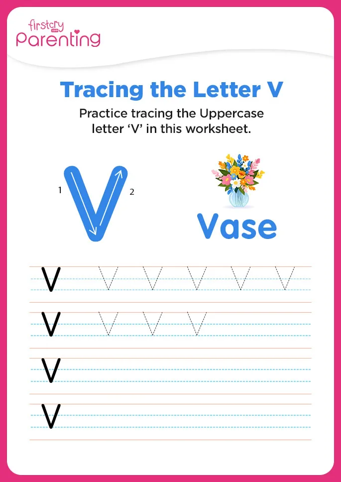 V for Vase Worksheet