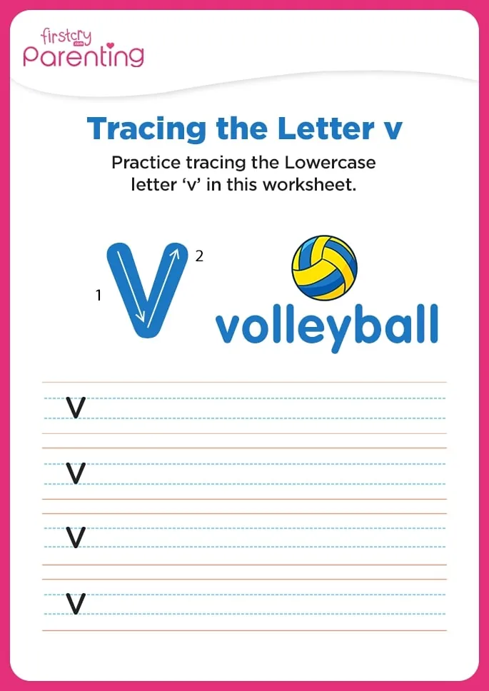 v for volleyball worksheet