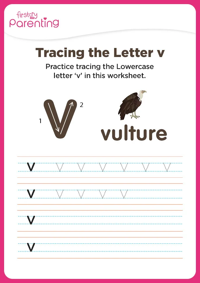 v for vulture worksheet