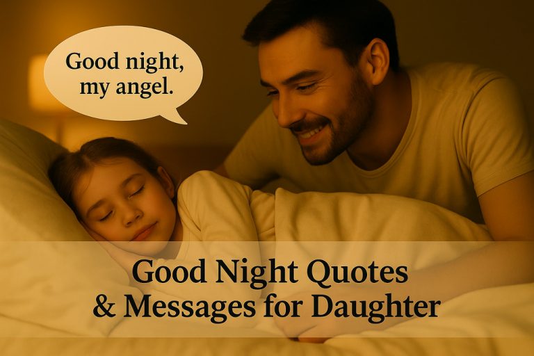 200 Good Night Quotes & Messages for Daughter