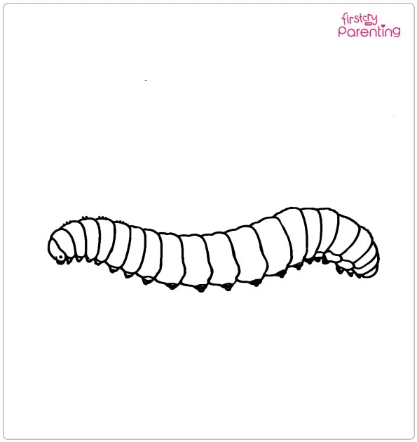 Caterpillars Coloring Page