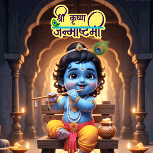 Shree Krishna Janmashtami Gif