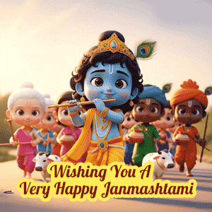 Krishna's Friends Gif