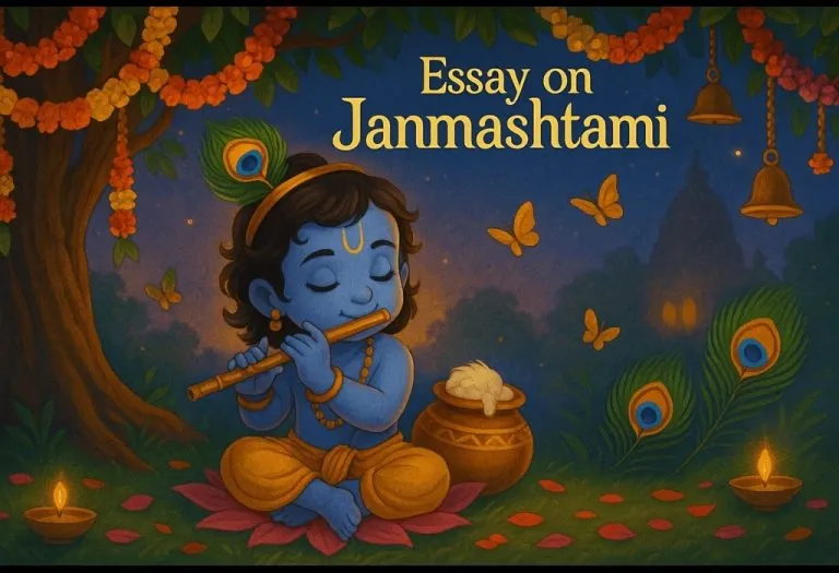 Essay on Janmashtami in English for Students & Children