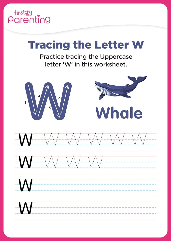 W for Whale Worksheet