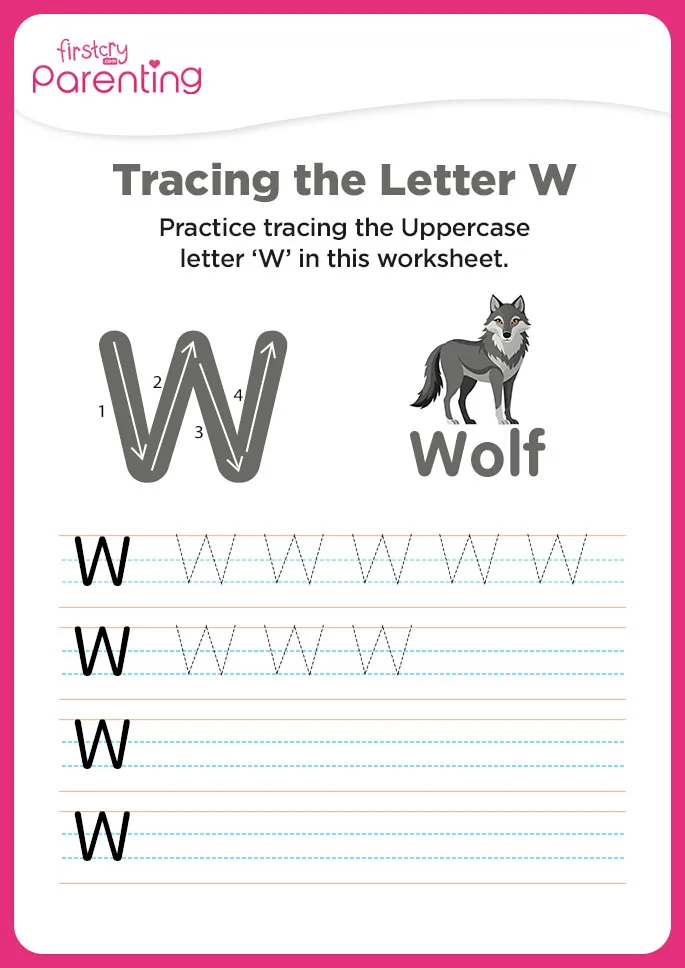 W for Wolf Worksheet