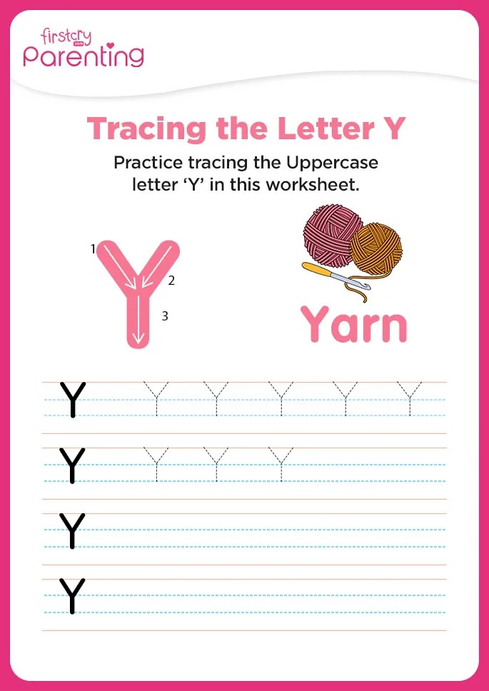 Y for Yarn Worksheet