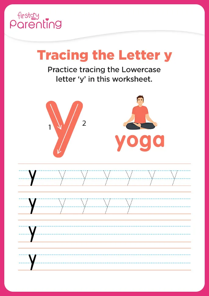 y for yoga worksheet