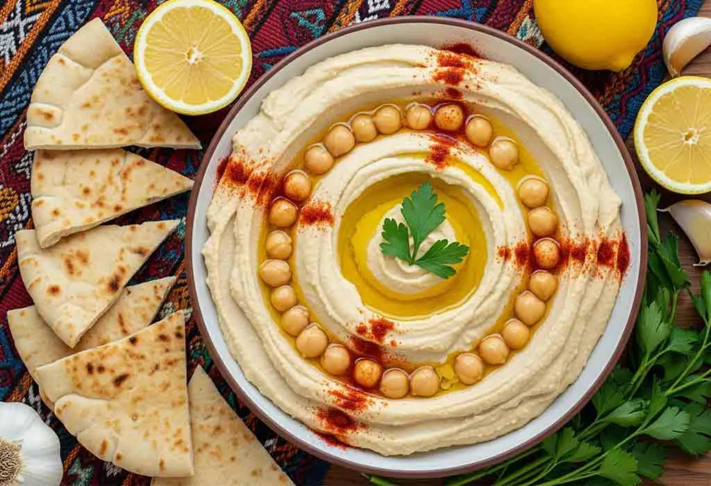 Chickpea Mash With Pita