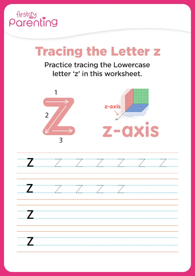 z for z axis worksheet
